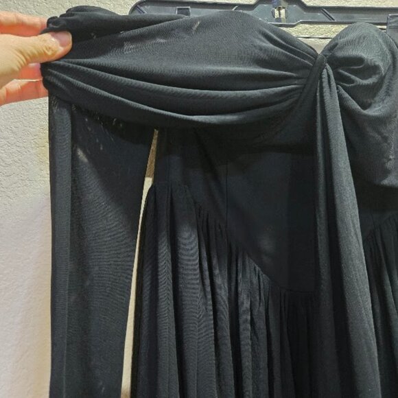 NWT MORE TO COME Kristiana Mini Dress In Black Size M - Picture 6 of 11